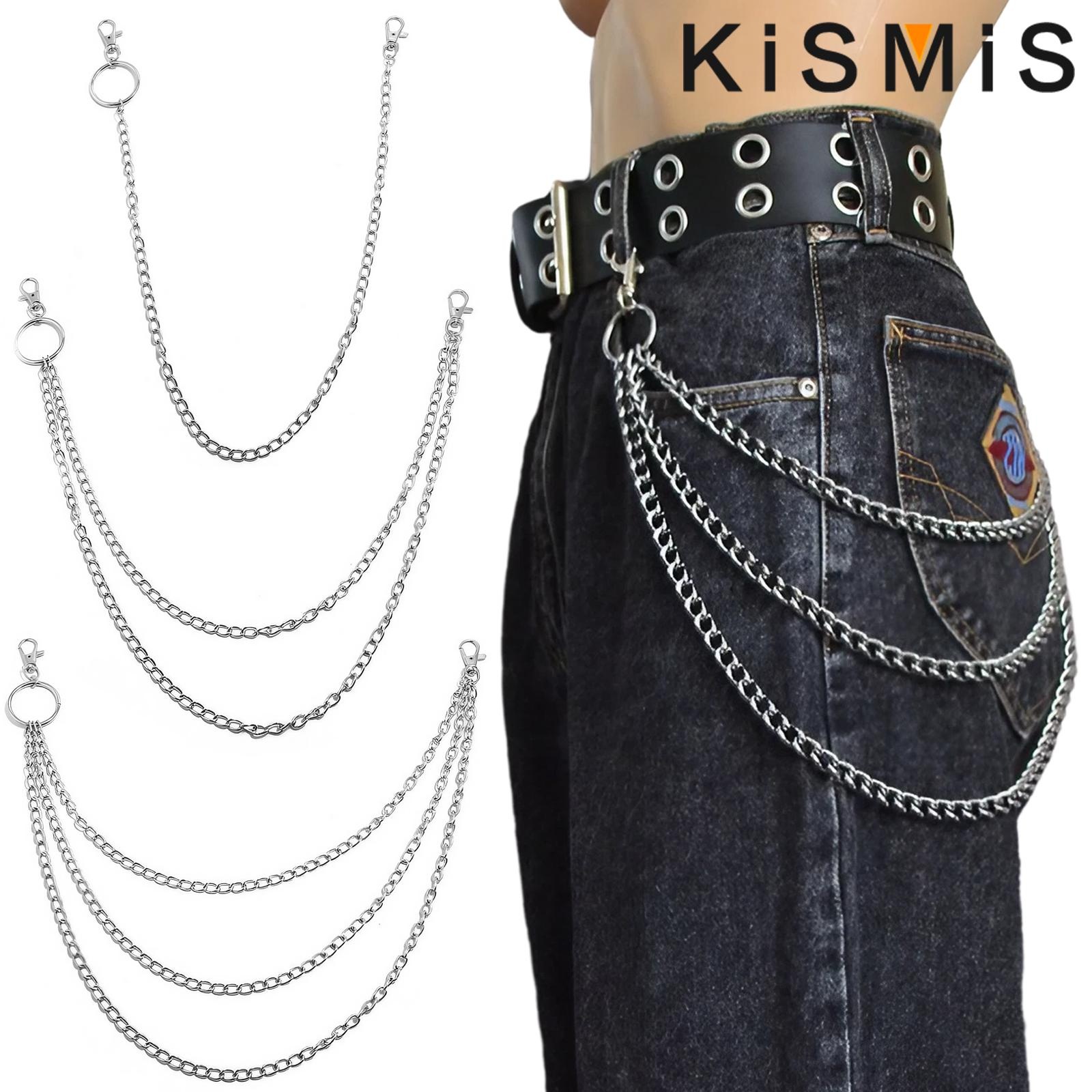 Men Fashion Key - KISMIS 1PC Punk Street keychain trousers
