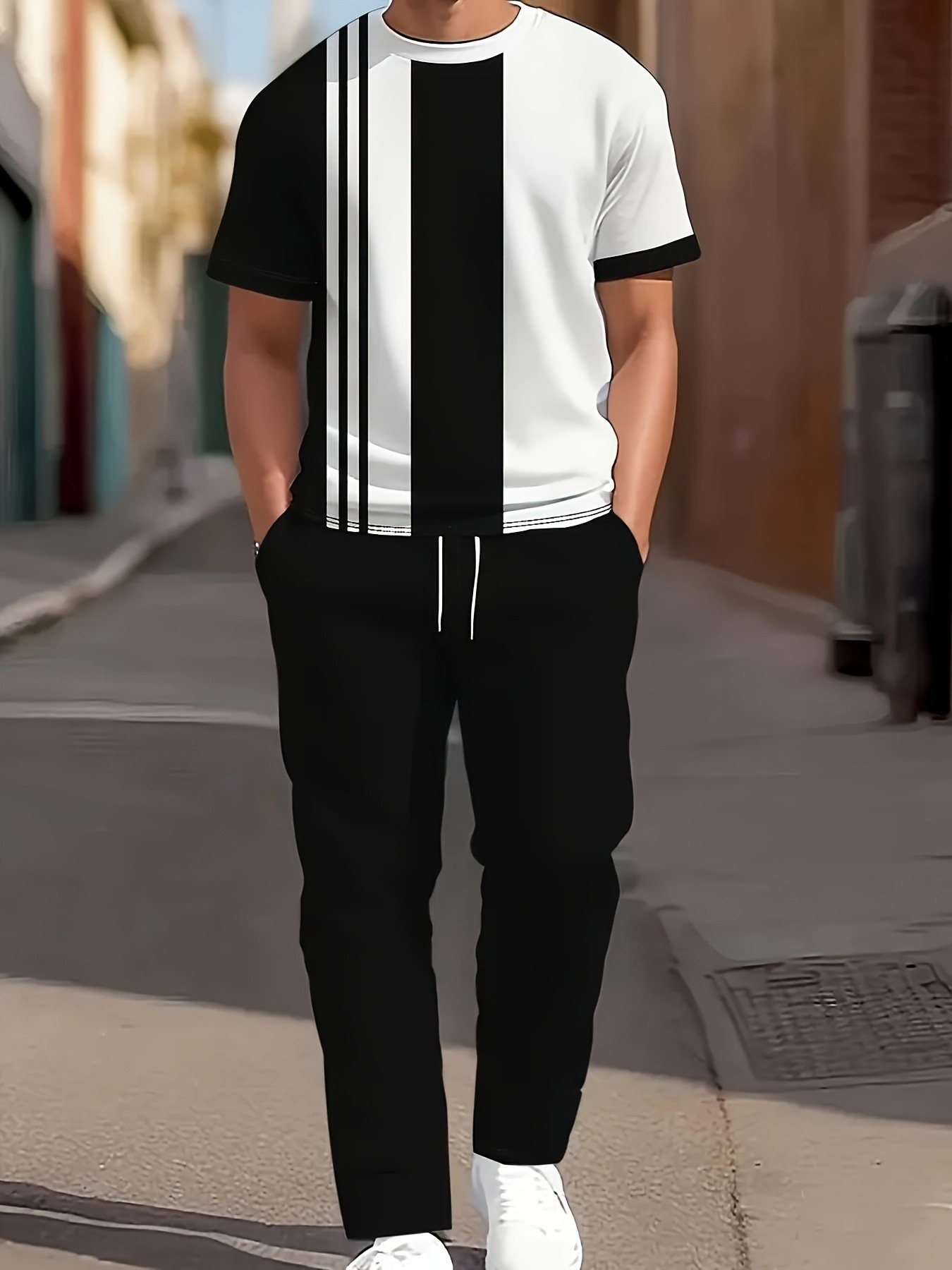 Men'S Fashion Trousers - 2026 Summer New Men's Short-Sleeved Long