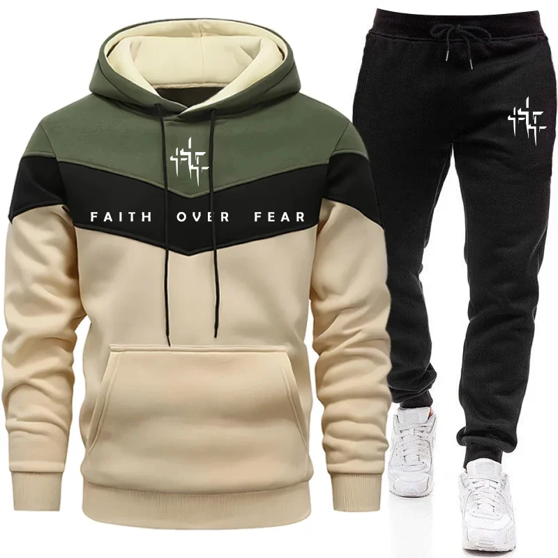 Faith Over Fear Men's Tracksui - Men'S Fashion Trousers 评论和价格