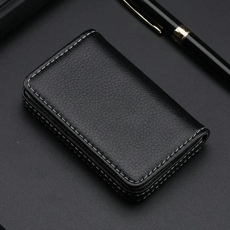 Fashion Sized Stitched PU Leat - Men'S Fashion Visiting Card 评论和价格