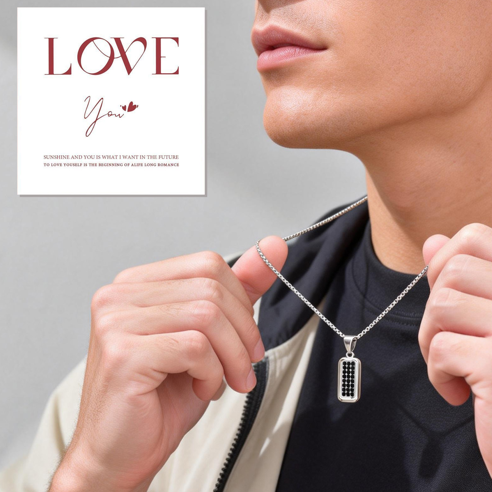 Personalization Dog Tag Neckla - Men'S Fashion Everyday 评论和价格