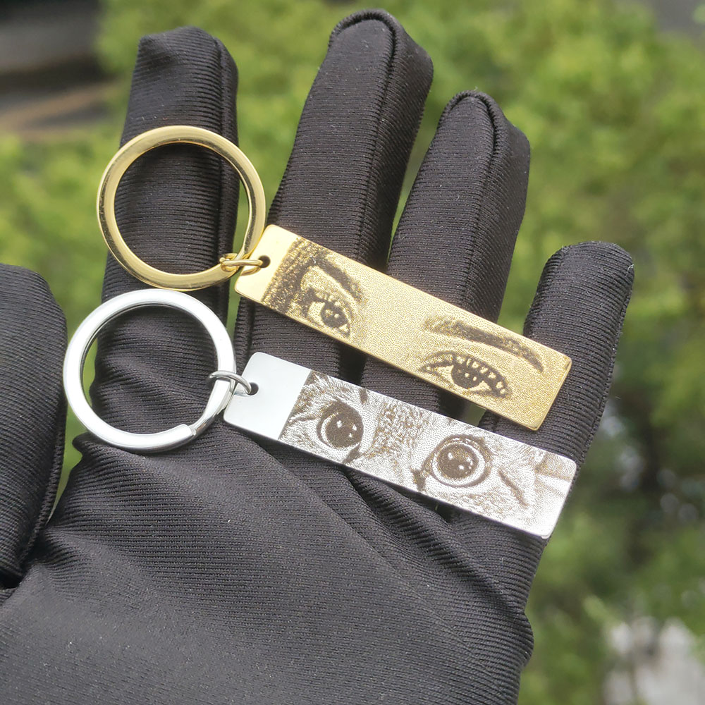 Custom Photo Keychain Personal - Mens Fashion Style Images 评论和价格