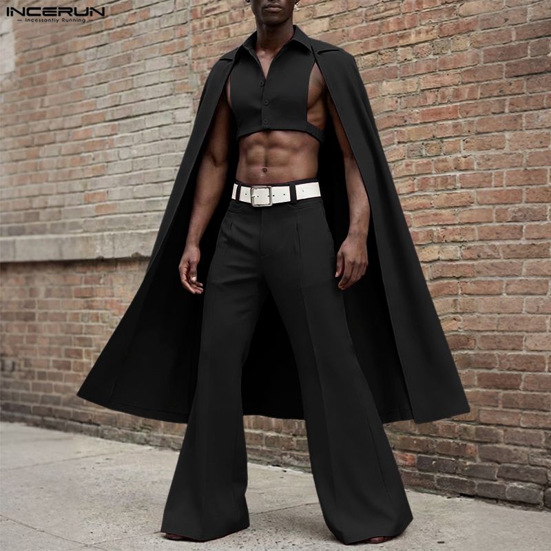 INCERUN Men Sets Solid Color L - Men'S Fashion 2026 评论和价格