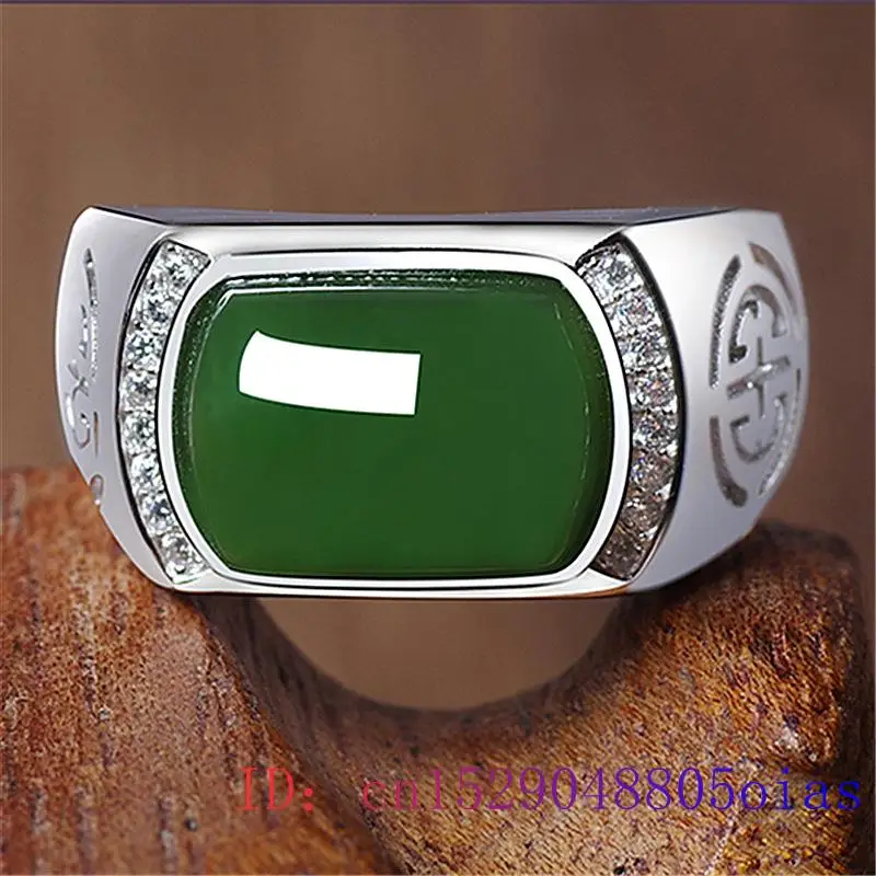Green Jade Ring Gifts Fashion  - Men'S Fashion Rings 评论和价格
