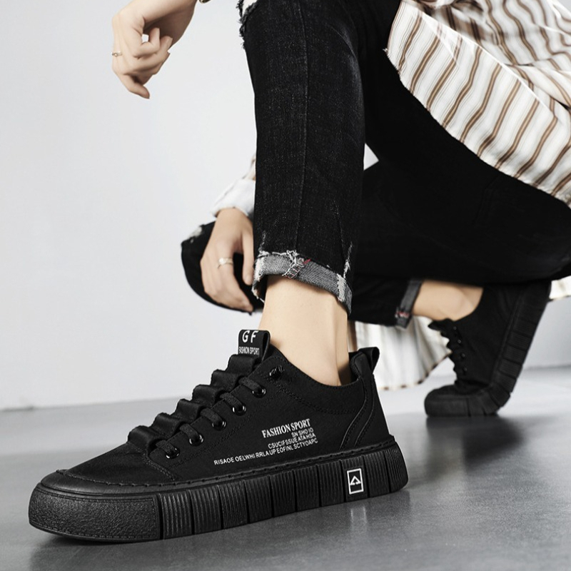 Men's Chunky Sole Low Top Canv - Casual Sneakers Men 评论和价格