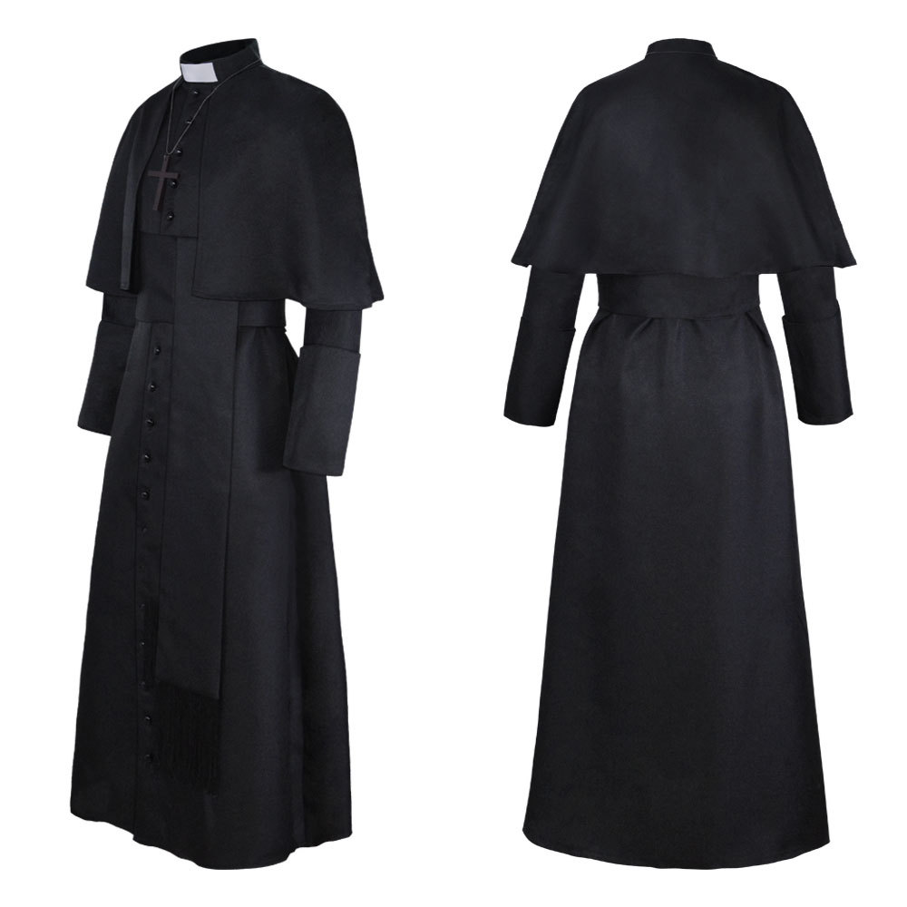 Men's Halloween Priest Costume - Mens Fashion Jumpsuit 评论和价格
