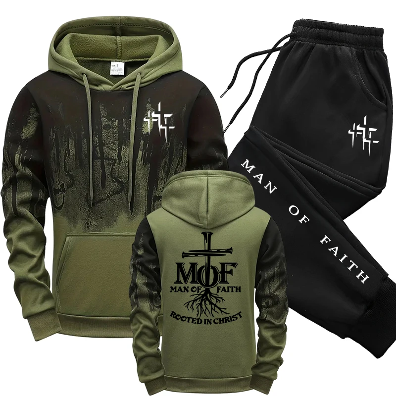 Man of Faith Men's Tracksuit H - Men'S Fashion 2026 评论和价格