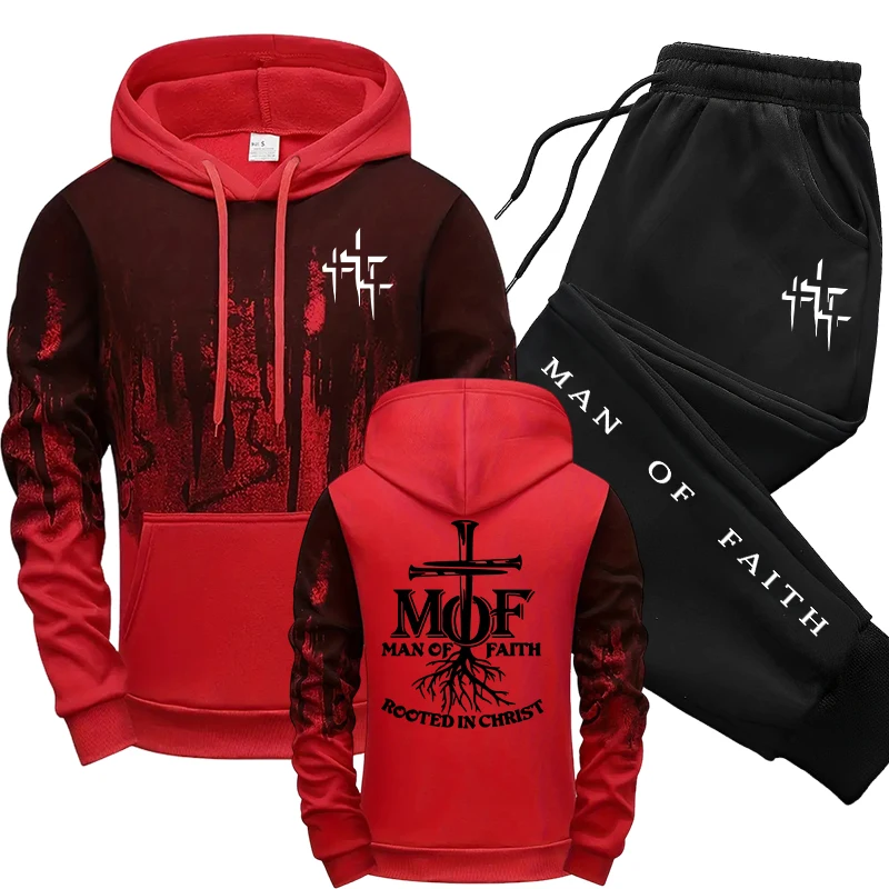Man of Faith Men's Tracksuit H - Men'S Fashion 2026 评论和价格
