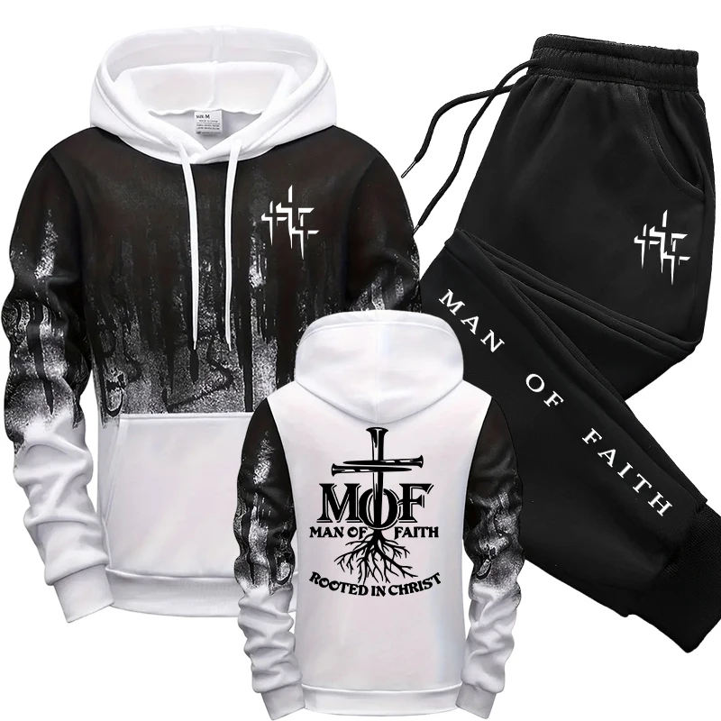 Man of Faith Men's Tracksuit H - Men'S Fashion 2026 评论和价格