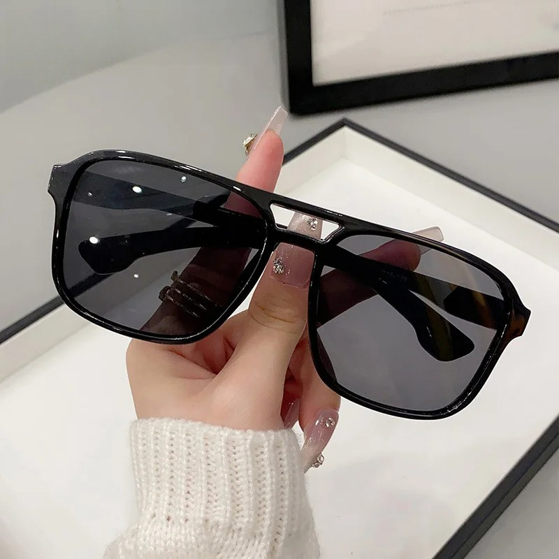 Square Double Bridges Sunglass - Men'S Fashion Glasses 评论和价格