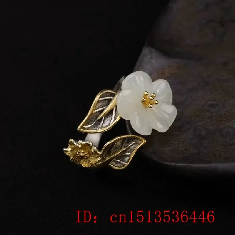925 Silver White Hetian Jade F - Men'S Fashion Rings 评论和价格
