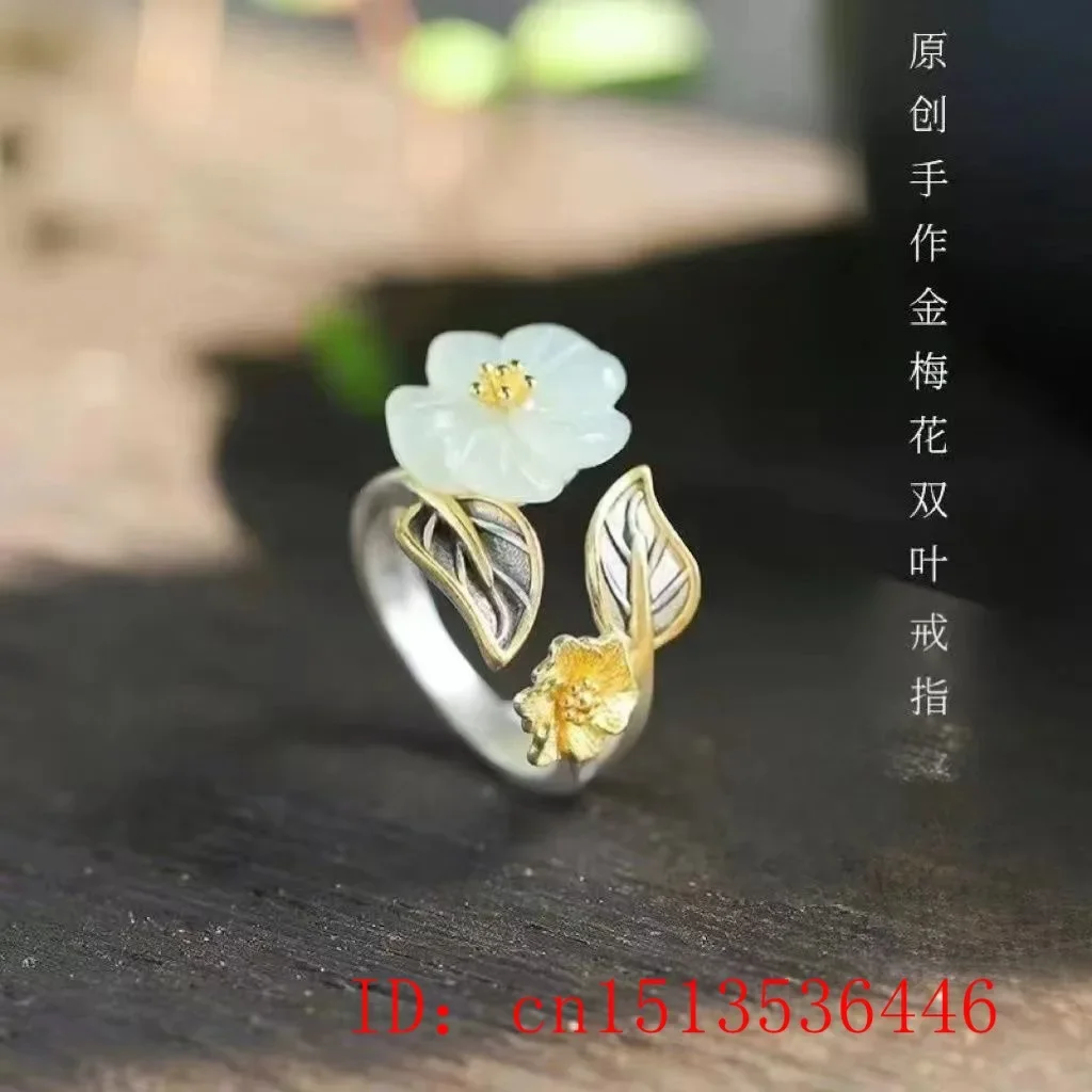 925 Silver White Hetian Jade F - Men'S Fashion Rings 评论和价格
