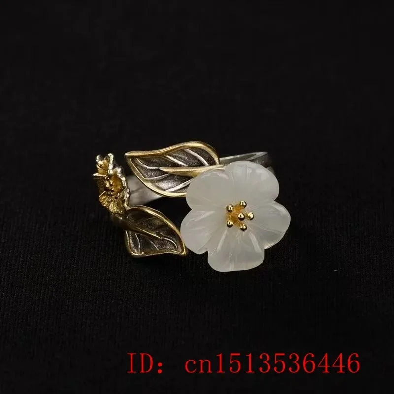 925 Silver White Hetian Jade F - Men'S Fashion Rings 评论和价格