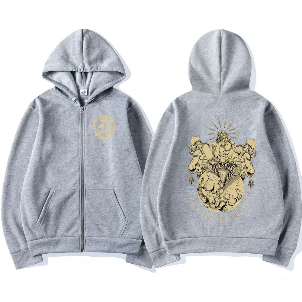 Anime Jojo Bizarre Adventure Z - Mens Fashion Zip Up Hoodies 评论和价格