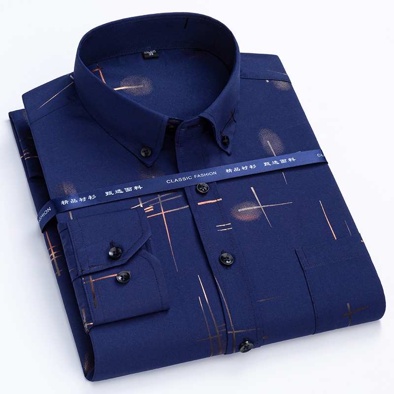 New Plaid Shirts For Men Long  - Dress Shirt Non-Iron 评论和价格