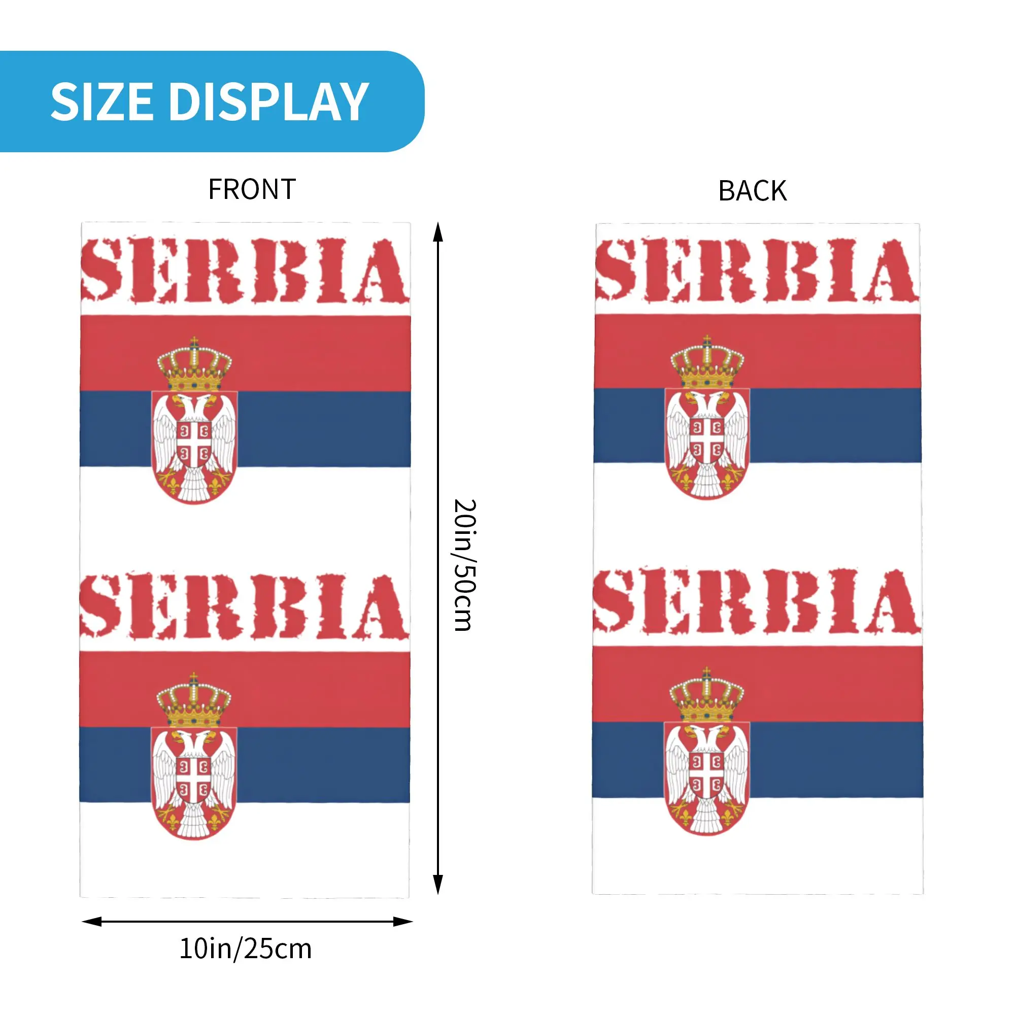 New Serbia Flag Bandana Neck G - Men'S Fashion Rings 评论和价格