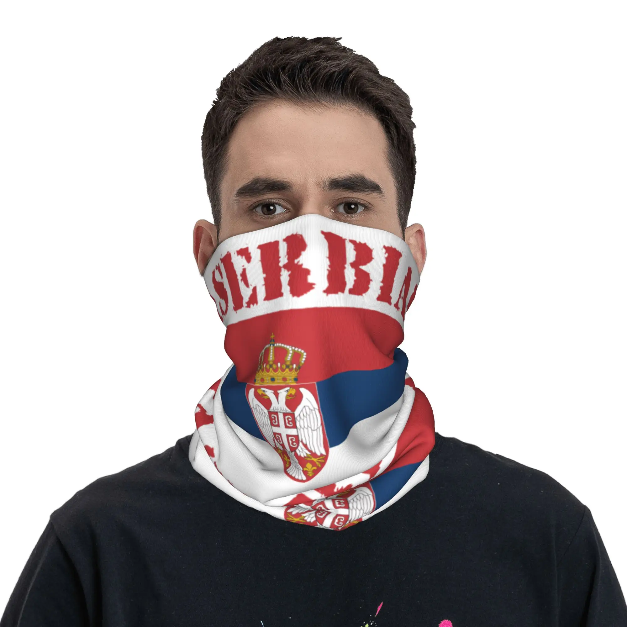 New Serbia Flag Bandana Neck G - Men'S Fashion Rings 评论和价格