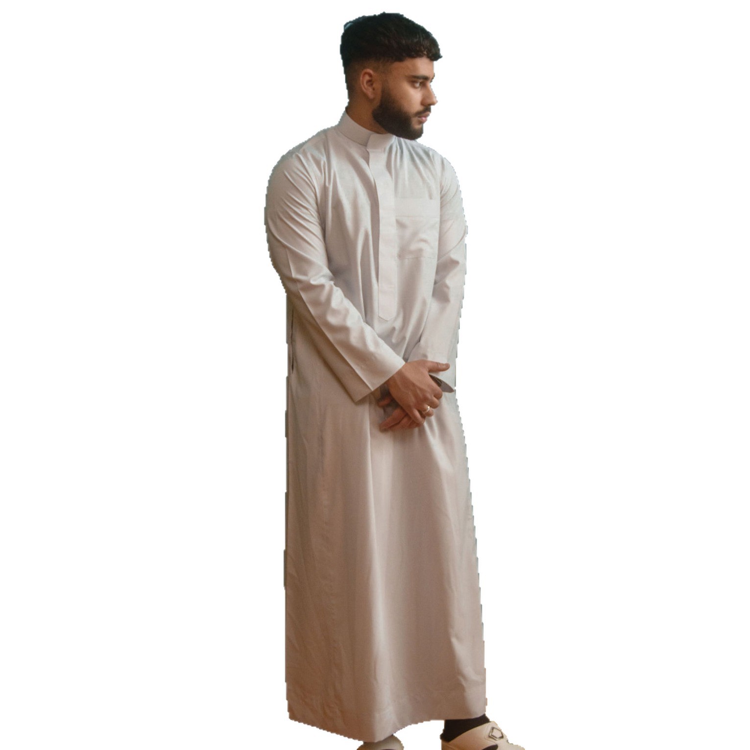 Muslim Men Jubba Thobe Zipper  - Dubai Men'S Fashion 评论和价格