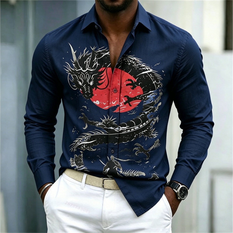 2026 New Men's Shirt White Bla - Men'S Fashion 2026 评论和价格
