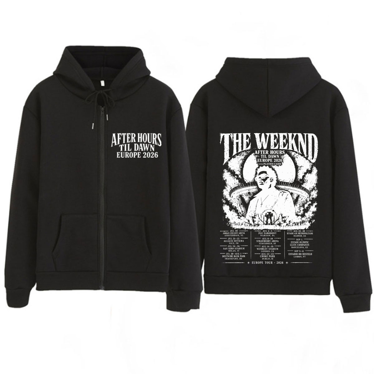 After Hours Til Dawn The Weekn - Mens Fashion Zip Up Hoodies 评论和价格