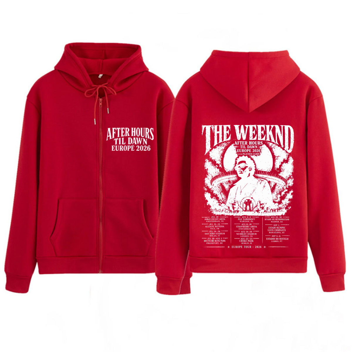 After Hours Til Dawn The Weekn - Mens Fashion Zip Up Hoodies 评论和价格