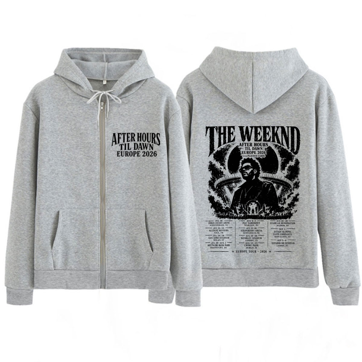 After Hours Til Dawn The Weekn - Mens Fashion Zip Up Hoodies 评论和价格