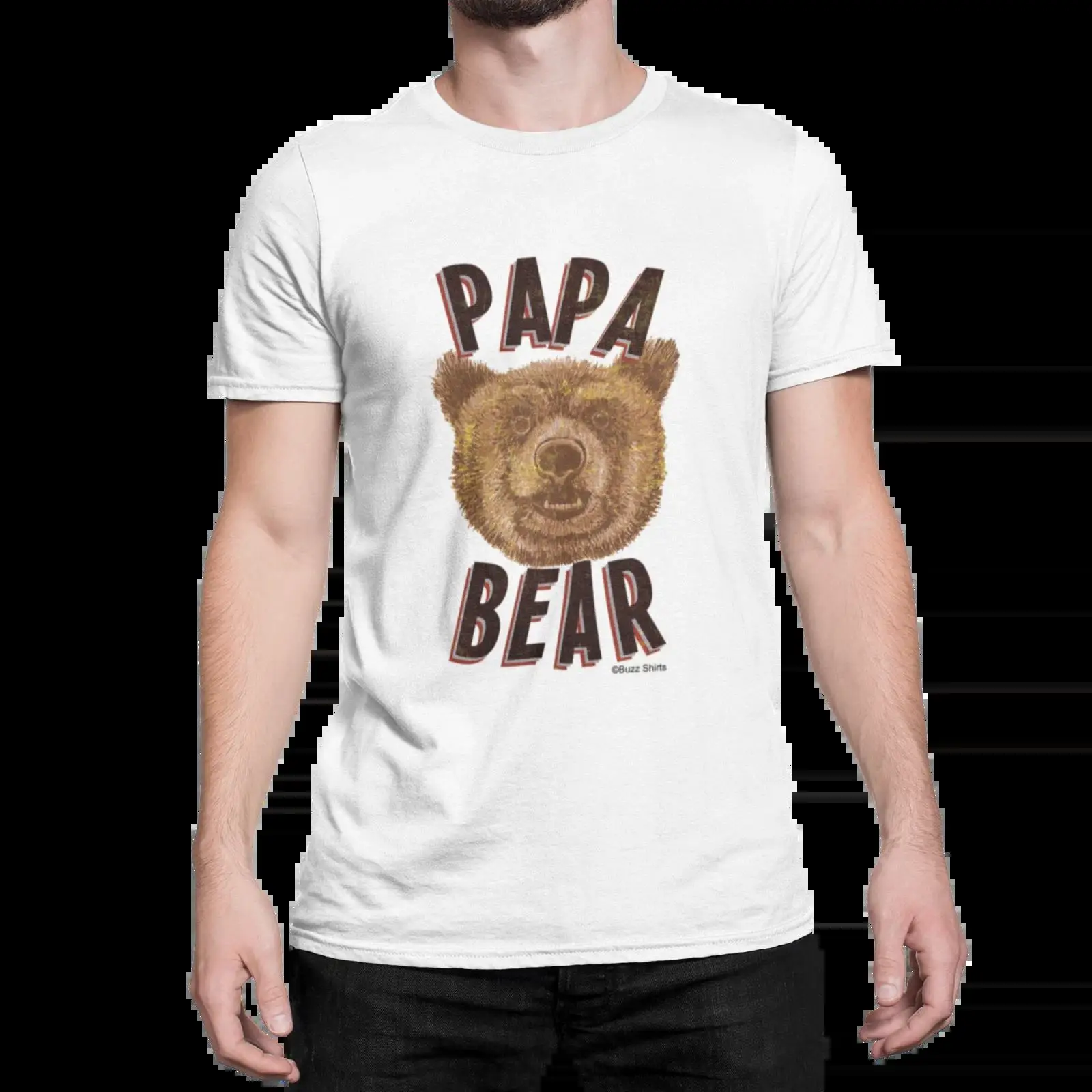 Funny Men's T Shirt Papa Bear  - Mens Fashion Style Images 评论和价格
