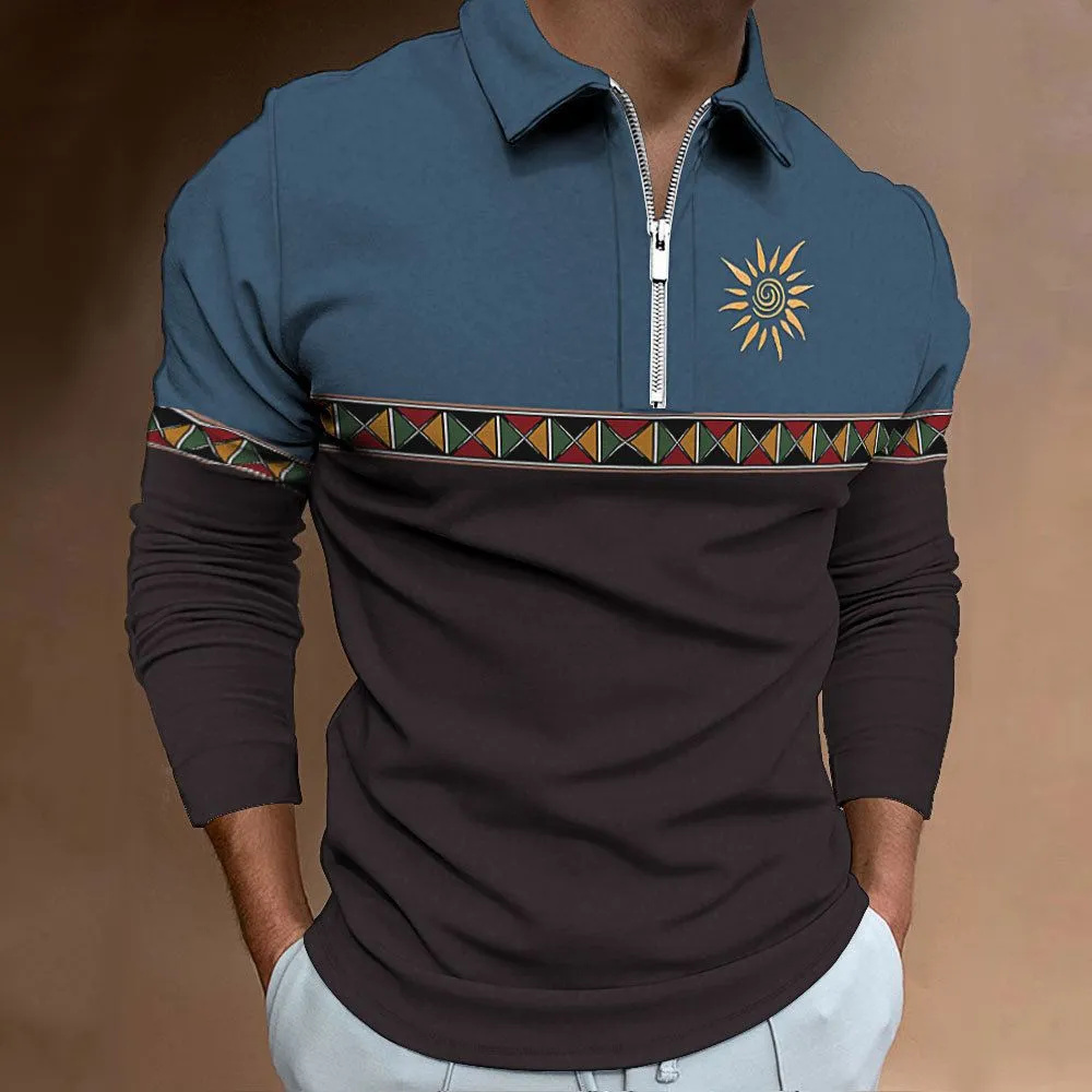 Mens Polo Shirts Retro Color B - Men'S Fashion Golf Clothing 评论和价格