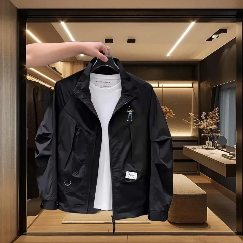 Korean Golf Jacket Men's Golf  - Men'S Fashion Golf Clothing 评论和价格