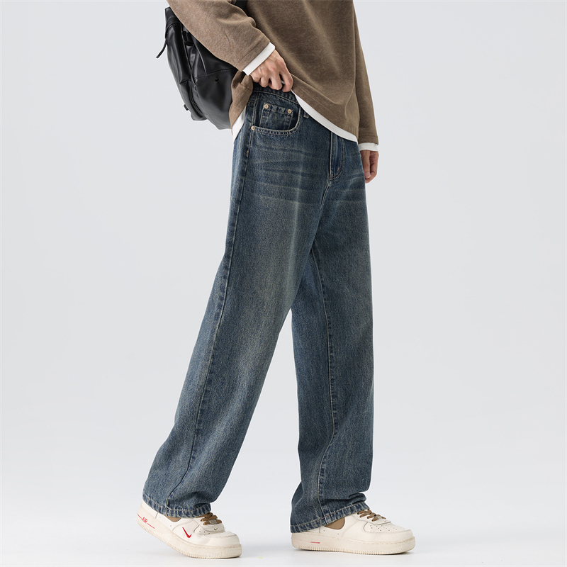 Vintage Wash Jeans Men's Autum - Men'S Fashion Nova Jeans 评论和价格