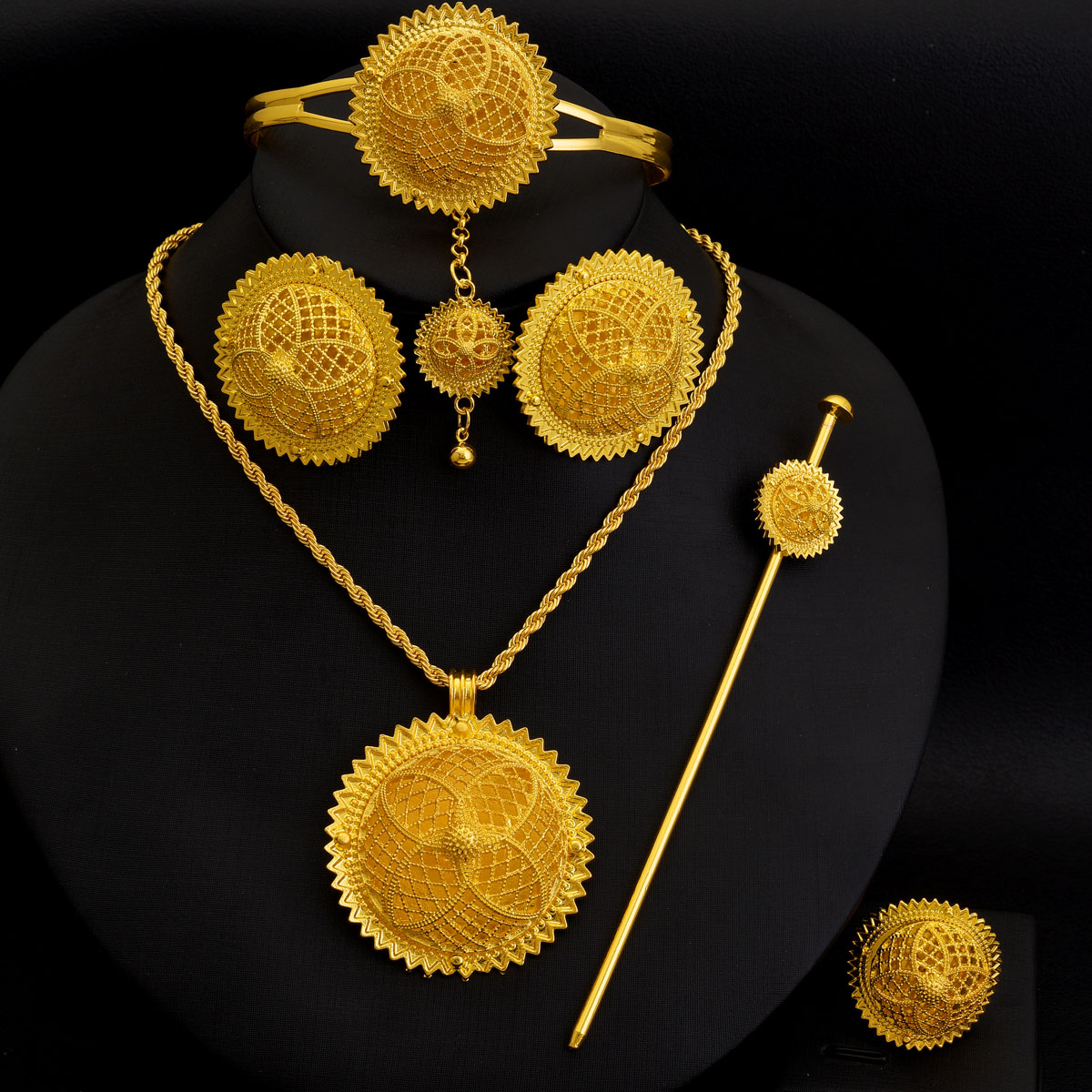 Africa Dubai Golden Color Jewe - Dubai Men'S Fashion 评论和价格
