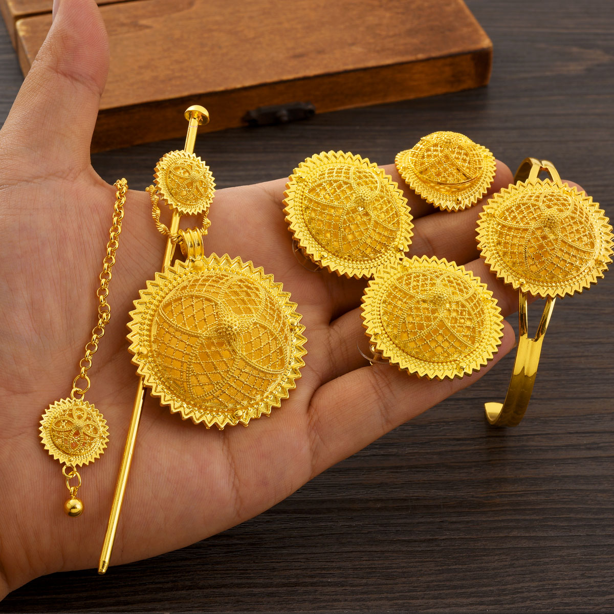 Africa Dubai Golden Color Jewe - Dubai Men'S Fashion 评论和价格
