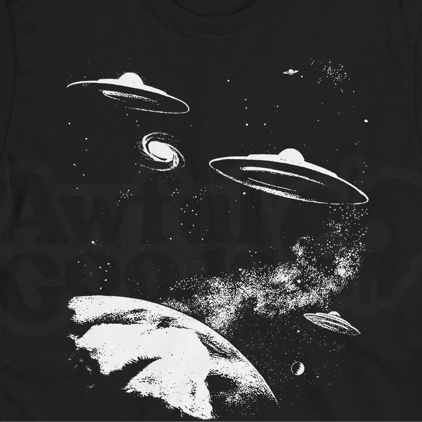 Retro UFO T Shirt 1950s Sci Fi - 1950S Fashion Men'S 评论和价格