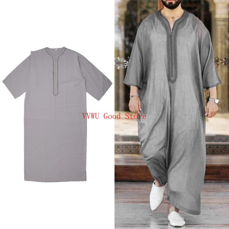 Men Islamic Arabic Kaftan Musl - Dubai Men'S Fashion 评论和价格