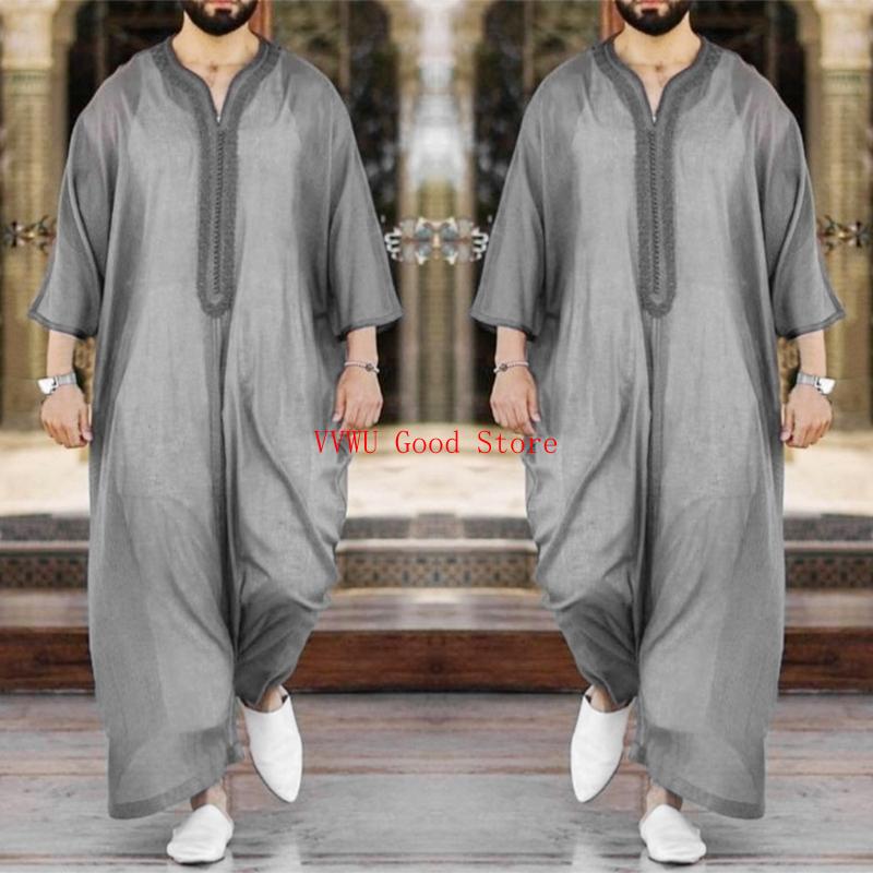 Men Islamic Arabic Kaftan Musl - Dubai Men'S Fashion 评论和价格