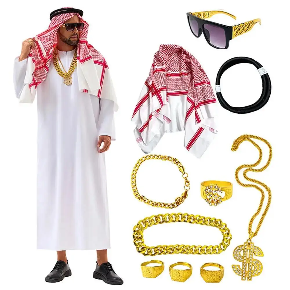 Arabian Dubai Costume Uae Shei - Mens Fashion Jumpsuit 评论和价格