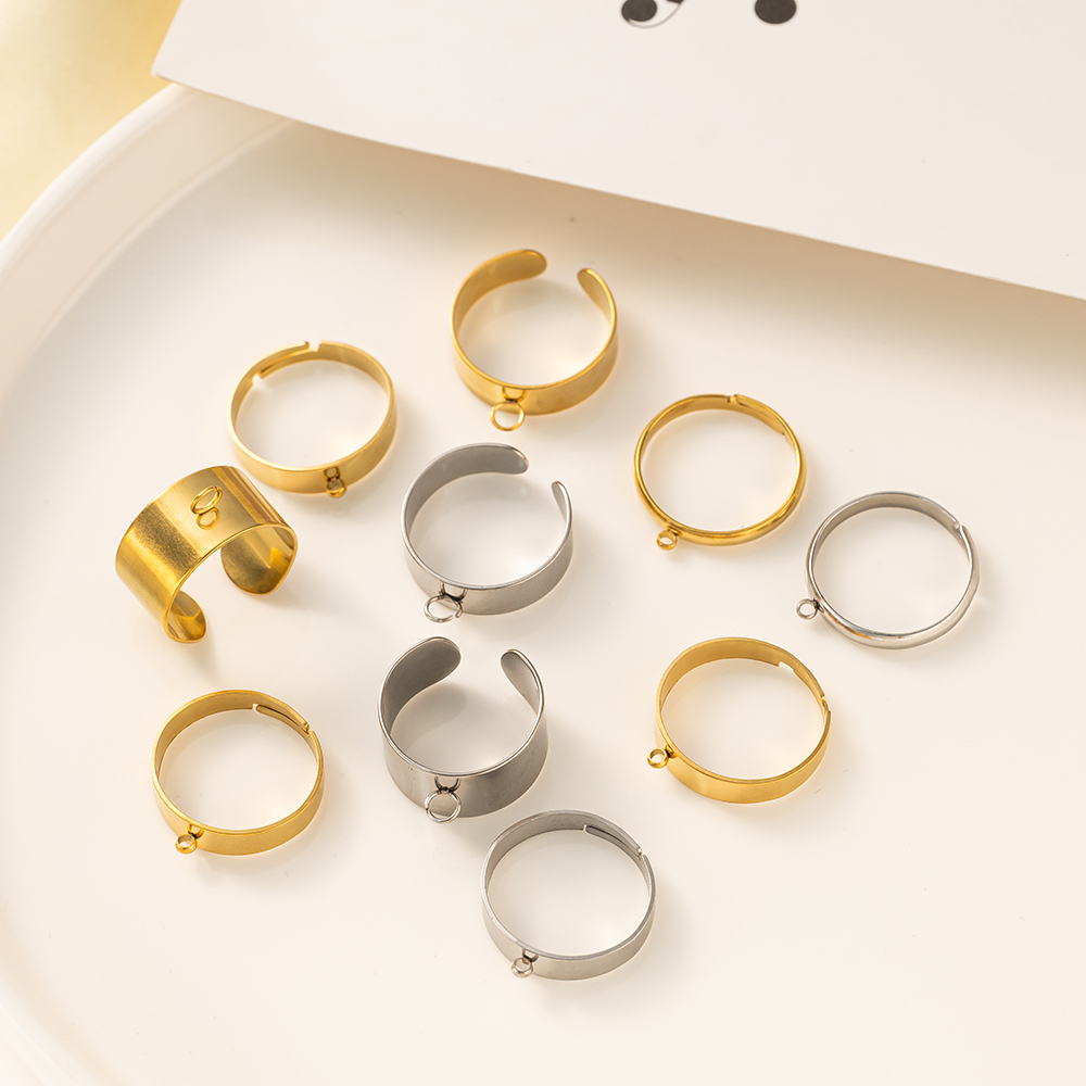 5pcs/Lot Stainless Steel Gold  - Men'S Fashion Rings 评论和价格
