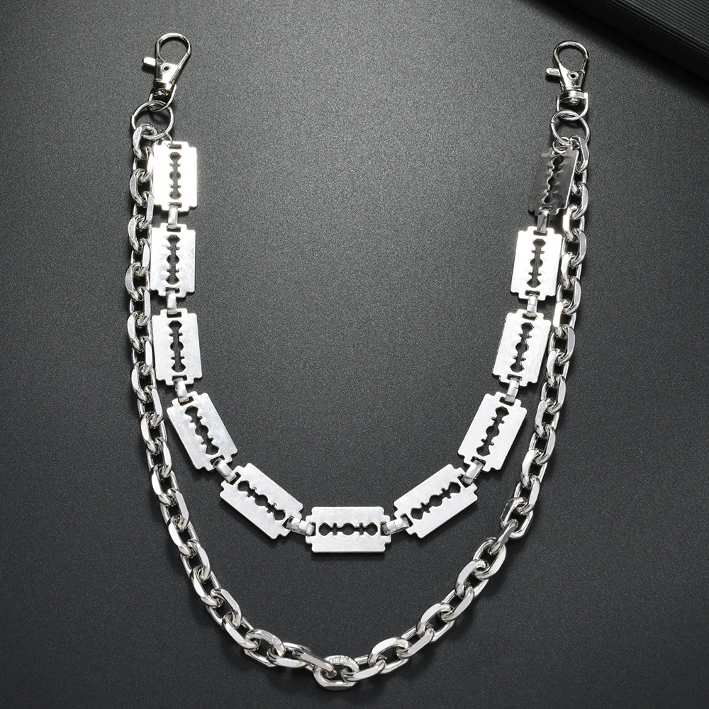 Punk Metal Chain Keychains for - Men Fashion Key 评论和价格