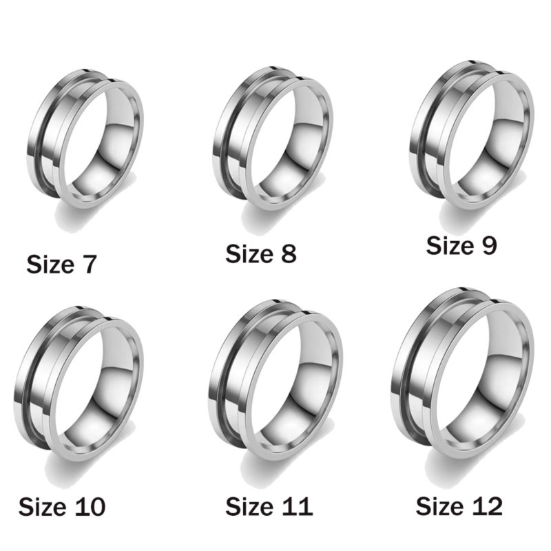 5pcs 7/8/9/10/11/12 Ring Core  - Men'S Fashion Rings 评论和价格