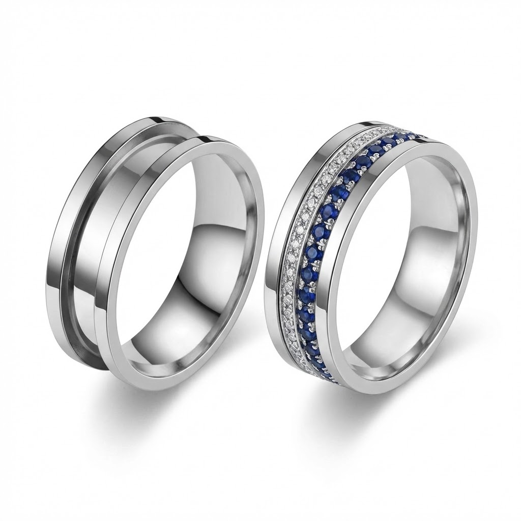 5pcs 7/8/9/10/11/12 Ring Core  - Men'S Fashion Rings 评论和价格