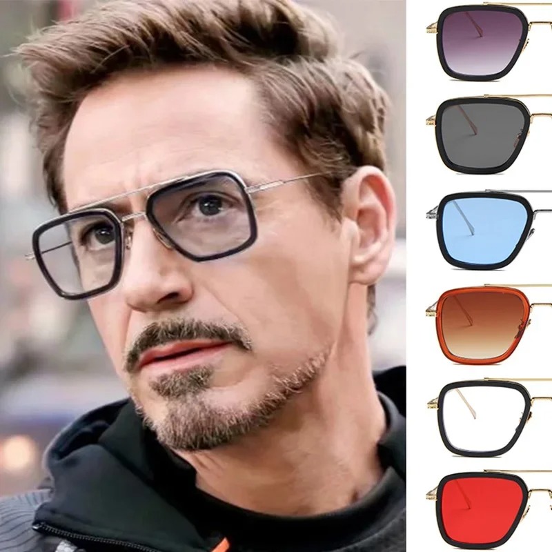 Steam Punk Tony Stark Sunglass - Men'S Fashion Glasses 评论和价格