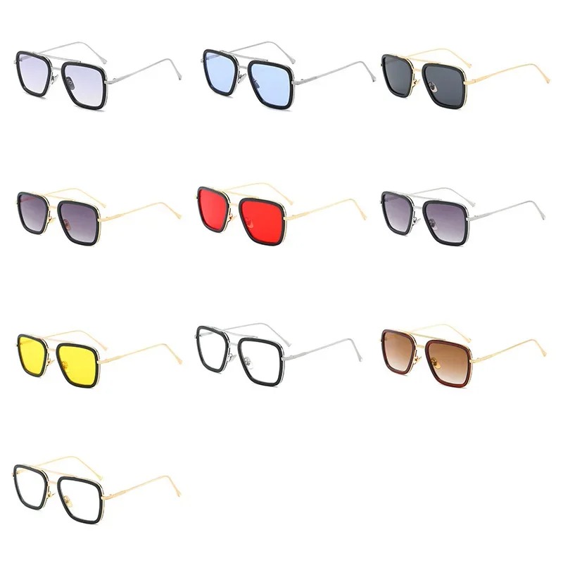 Steam Punk Tony Stark Sunglass - Men'S Fashion Glasses 评论和价格