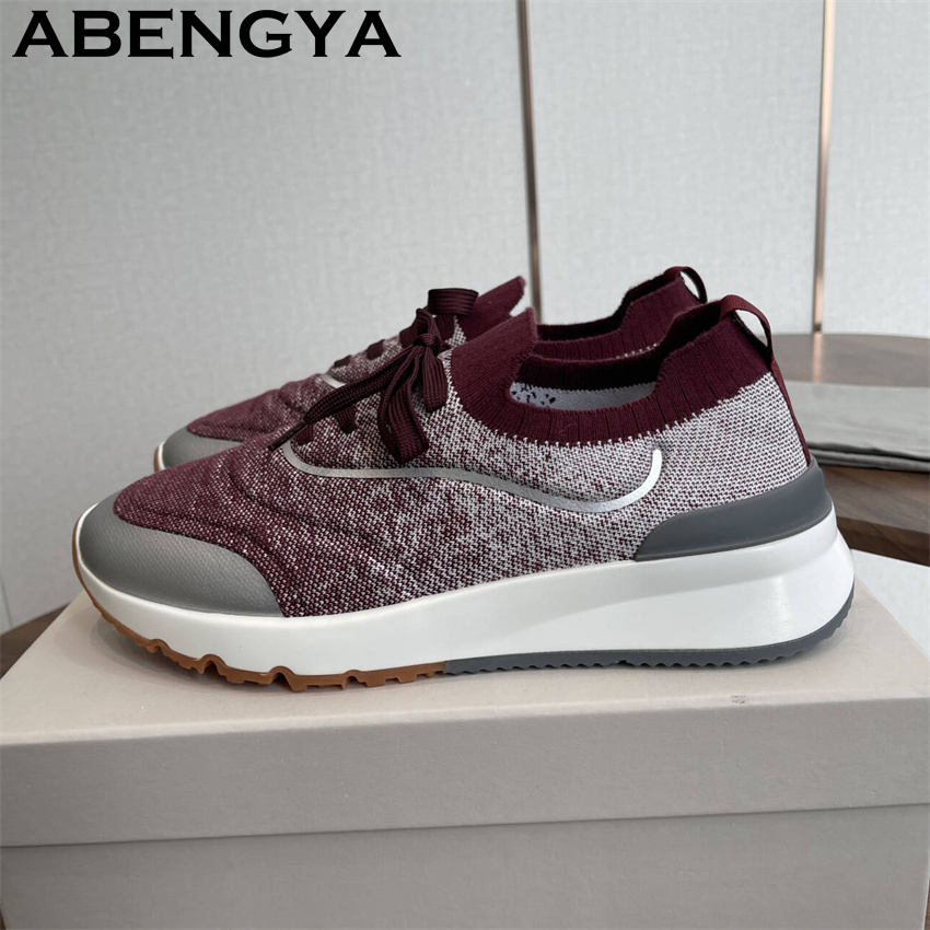 Men New Multicolour Knitted lo - Mens Fashion Trainers 评论和价格